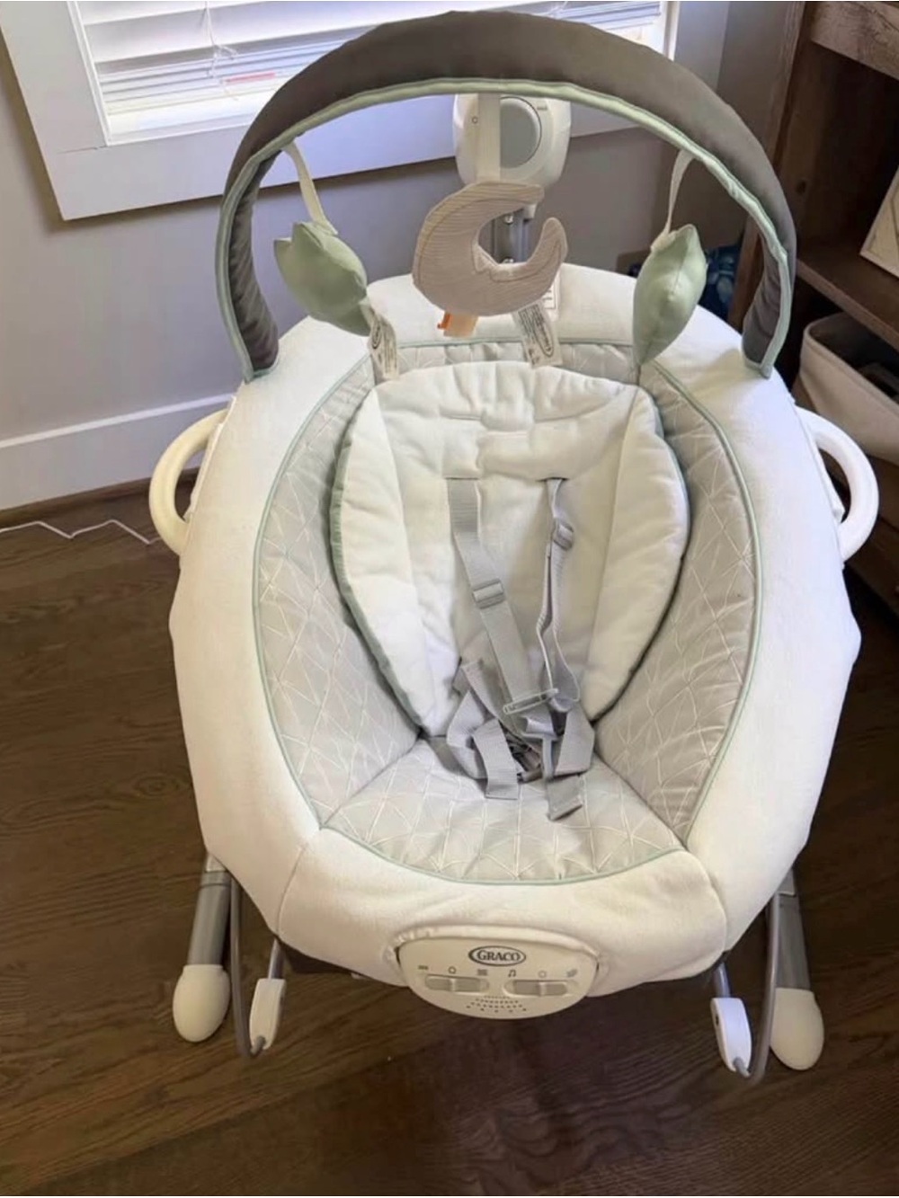 Graco Soothe 'n Sway LX Baby Swing with Portable Bouncer, Derby Grey, Infant